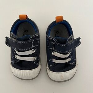 See Kai Run Stevie First Walker Navy Canvas Size 4